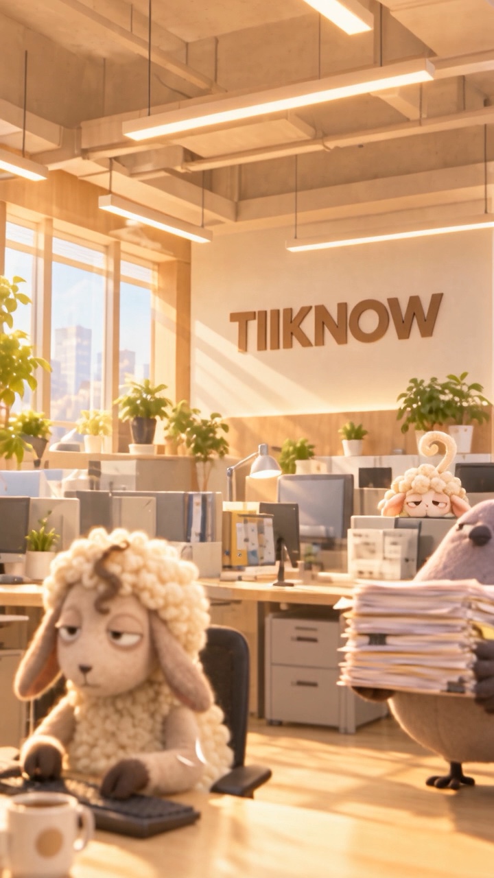 TIIKNOW《办公室里的任务流转》动画画面